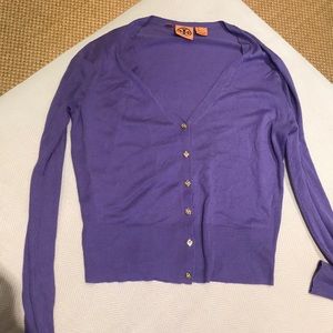 Purple Silk and Cashmere Cardigan!